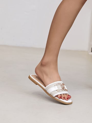 Sixth Sens Pantoletten in Weiß/ Creme