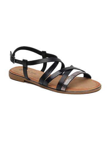 Sixth Sens Sandalen in Schwarz/ Silber