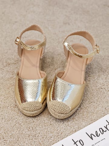 Sixth Sens Keilespadrilles in Gold