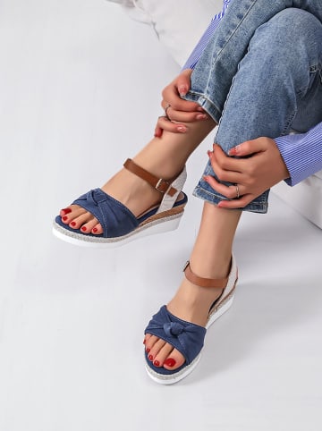 Sixth Sens Sleehaksandalen donkerblauw