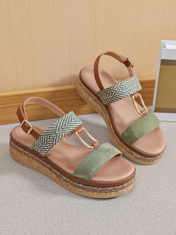 Sixth Sens Sleehaksandalen groen