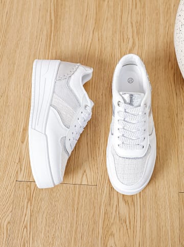 Sixth Sens Sneakers crème/wit/grijs