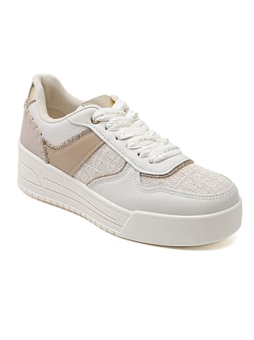 Sixth Sens Sneakers in Creme/ Weiß/ Beige