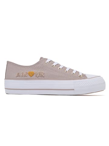 Sixth Sens Sneakersy w kolorze beżowym