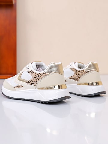 Sixth Sens Sneakers in Weiß/ Beige