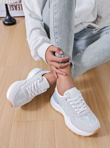 Sixth Sens Sneakersy w kolorze szaro-błękitnym