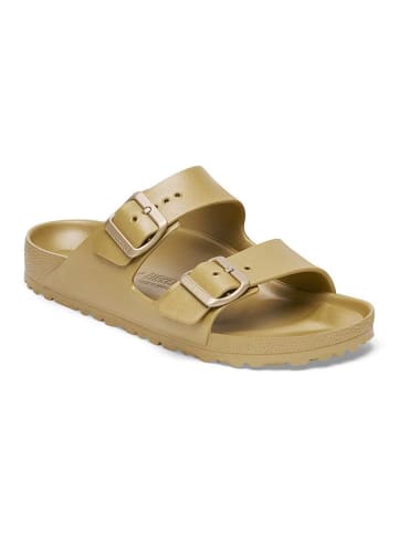 Birkenstock Pantoletten "Arizona" in Gold - Weite N
