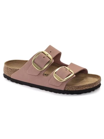 Birkenstock Leder-Pantoletten "Arizona" in Rosa - Weite S