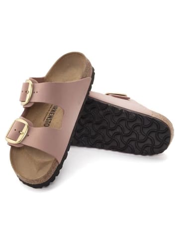 Birkenstock Skórzane klapki "Arizona" w kolorze jasnoróżowym