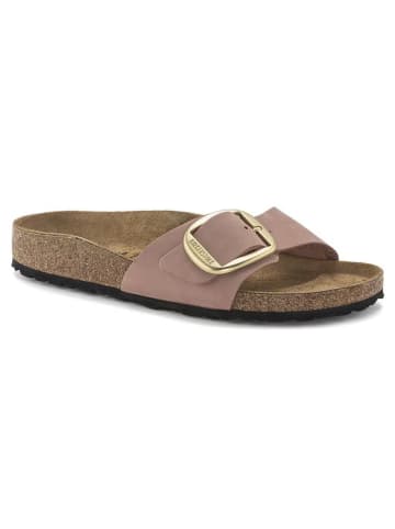 Birkenstock Leder-Pantoletten "Madrid" in Rosa - Weite S