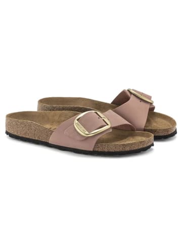 Birkenstock Leder-Pantoletten "Madrid" in Rosa - Weite S