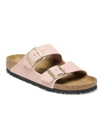 Birkenstock Leder-Pantoletten "Arizona" in Rosa - Weite S