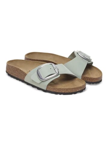Birkenstock Skórzane klapki "Madrid" w kolorze miętowym