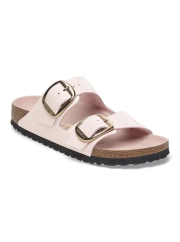 Birkenstock Leder-Pantoletten "Arizona" in Rosa - Weite S