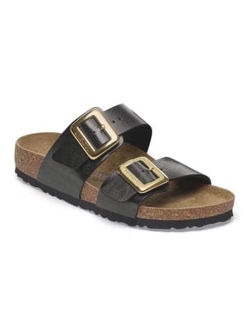 Birkenstock Pantoletten "Sydney" in Schwarz - Weite S