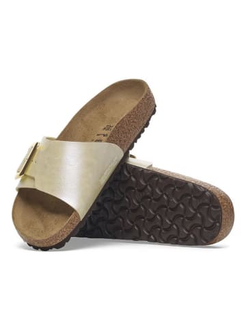 Birkenstock Slippers "Madrid" goudkleurig - wijdte S