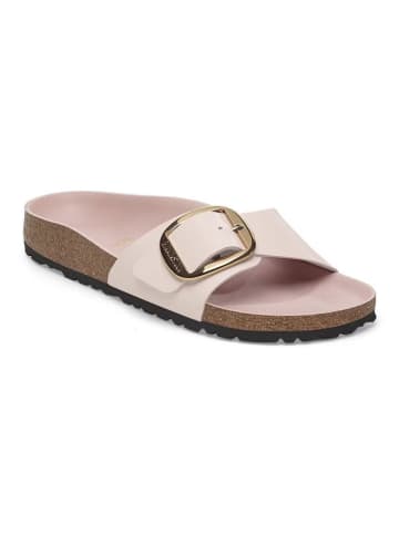 Birkenstock Leren slippers "Madrid" lichtroze - wijdte S