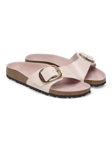 Birkenstock Leder-Pantoletten "Madrid" in Rosa - Weite S