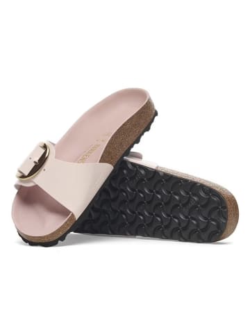 Birkenstock Leren slippers "Madrid" lichtroze - wijdte S