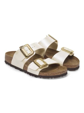Birkenstock Pantoletten "Sydney" in Gold - Weite S