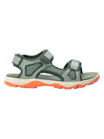 Jack Wolfskin Sandały w kolorze zielono-pomarańczowym