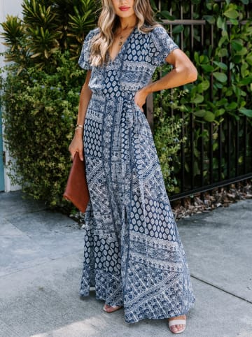 LA Angels Kleid in Dunkelblau/ Weiß