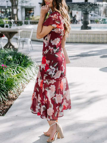 LA Angels Kleid in Bordeaux