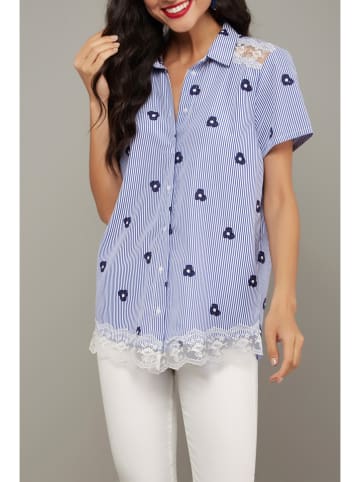 LA Angels Blouse blauw/wit