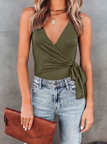 LA Angels Top w kolorze khaki