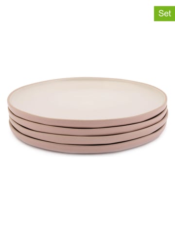 Jamie Oliver Talerze obiadowe (4 szt.) "Big Love" w kolorze jasnoróżowym - Ø 27 cm