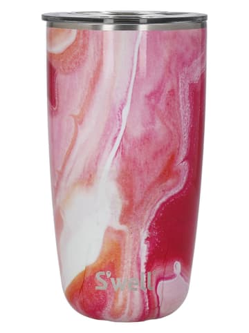 S'well Edelstahl-Thermobecher "Agate" in Pink - 530 ml