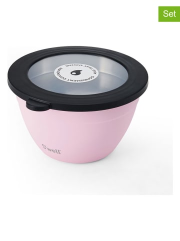 S'well 3-delige saladeset "Topaz" lichtroze/zwart