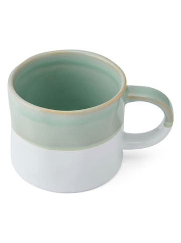 Mikasa 2er-Set: Tassen in Grün/ Weiß - 350 ml