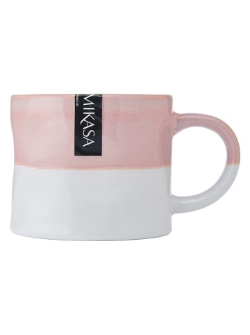 Mikasa 2-delige set: koppen lichtroze/wit - 350 ml