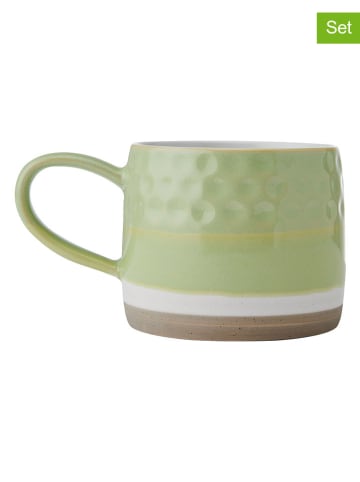 Mikasa 2-delige set: koppen groen/grijs - 320 ml