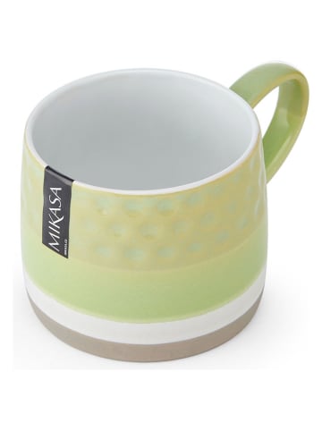 Mikasa 2er-Set: Tassen in Grün/ Grau - 320 ml