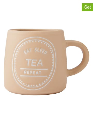 Mikasa 2-delige set: koppen beige - 400 ml