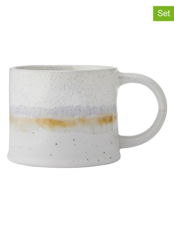 Mikasa 2er-Set: Tassen in Weiß/ Lila - 450 ml