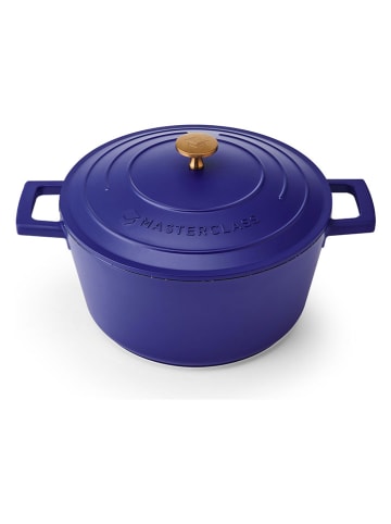 MasterClass 2-delige set: braadslede met deksel blauw - Ø 24 cm