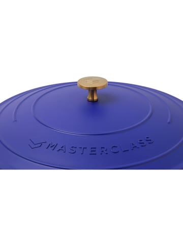MasterClass 2-delige set: braadslede met deksel blauw - Ø 24 cm