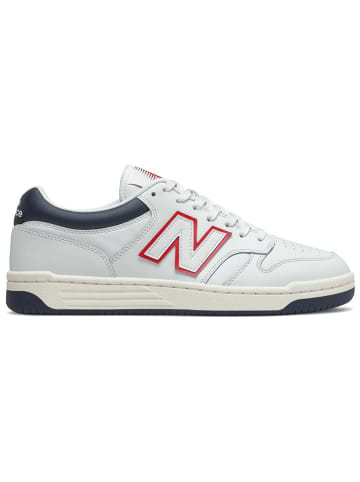 New Balance Leren sneakers "480" wit/donkerblauw