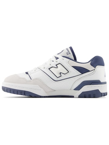 New Balance Skórzane sneakersy "550" w kolorze biało-granatowym