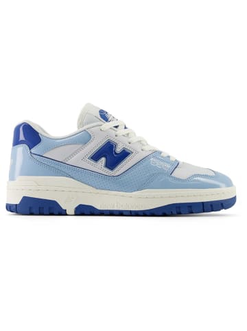 New Balance Skórzane sneakersy "550" w kolorze biało-błękitnym