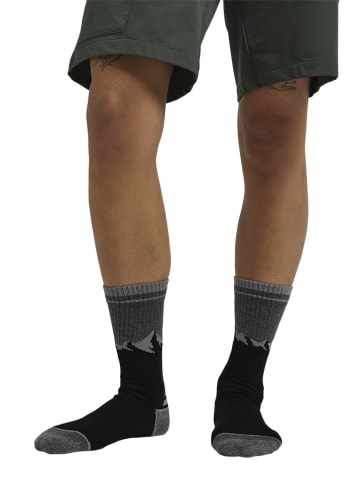 Jack Wolfskin 2-delige set: functionele sokken "Mount Multi" grijs/zwart