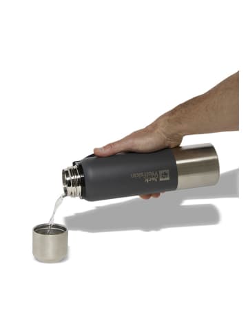 Jack Wolfskin Edelstahl-Trinkflasche "Saima" in Anthrazit - 850 ml