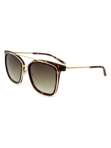 Ana Hickmann Damen-Sonnenbrille in Hellbraun/ Gold