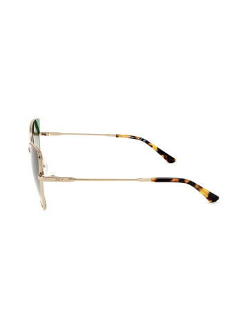 Karl Lagerfeld Damskie okulary przeciwsłoneczne w kolorze złoto-zielonym