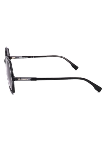 Karl Lagerfeld Damskie okulary przeciwsłoneczne w kolorze czarnym