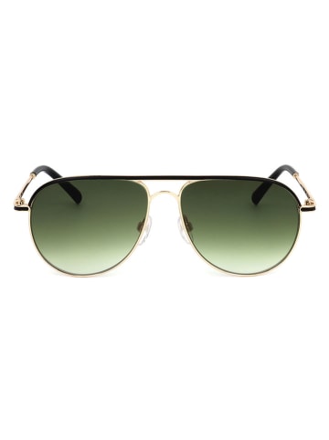 Maje Damen-Sonnenbrille in Gold/ Grün/ Schwarz