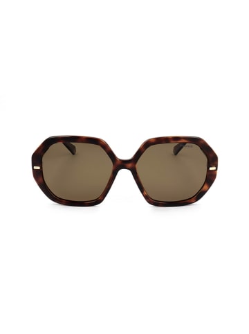 Polaroid Damen-Sonnenbrille in Braun/ Hellbraun